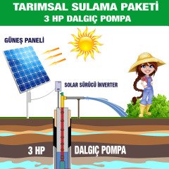 3HP DALGIÇ POMPA - TARIMSAL SULAMA SİSTEMİ