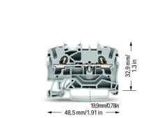 2002-1201 2,5mm² Gri Ray Klemens