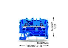 2002-1204 2,5mm² Mavi Ray Klemens