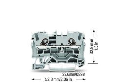 2004-1201 4mm² Gri Ray Klemens