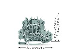 2002-2201 2,5mm² 2 Katlı Klemens