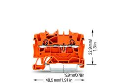 2001-1202 1,5mm² Turuncu Ray Klemens