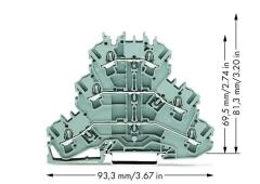 2002-3201 2,5mm² 3 Katlı Klemens