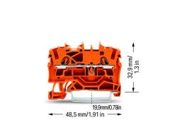 2002-1202 2,5mm² Turuncu Ray Klemens