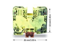 285-131 6-35mm² Tek giriş, tek çıkış, sarı-yeşil