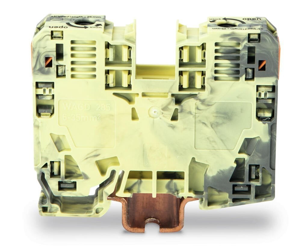 285-131 6-35mm² Tek giriş, tek çıkış, sarı-yeşil