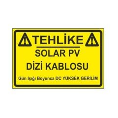 TEHLİKE SOLAR PV DİZİ KABLOSU PVC 5x7 CM