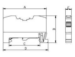 4mm² Yay Bağlantılı Topraklama Ray Klemensi