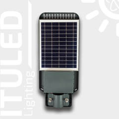 Solar LED Güneş Enerjili Direk Üstü Alüminyum Sokak-Cadde Armatürü 20W Işık ve Hareket Sensörlü ITU10201