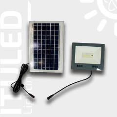 Solar LED Güneş Enerjili Projektör 60W Aydınlık Düzeyi Sensörlü Kumandalı ITU10301