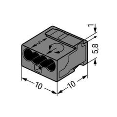243-204 4x0.8 mm2 Konnektör
