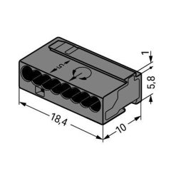 243-208 4x0.8 mm2 Konnektör