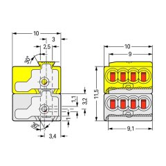 243-212 Modüler KNX/EIB Konnektörlü