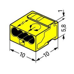 243-504 4x0.8 mm2 Konnektör