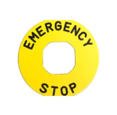 CAT F14 60mm ACİL STOP ETİKETİ