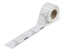 210-803 Tip etiketleri; 99 x 44 mm; beyaz