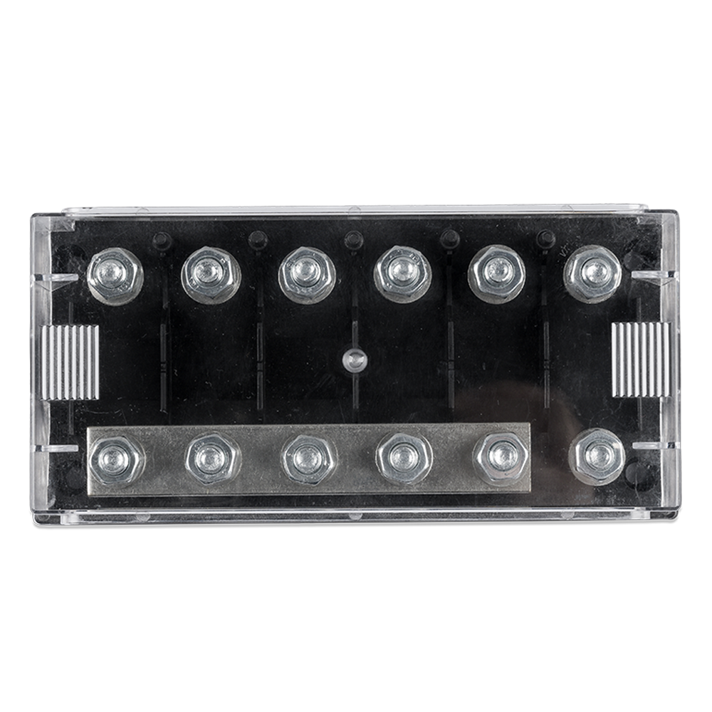 Six-way fuse holder for Mega-fuse with busbar (500A)