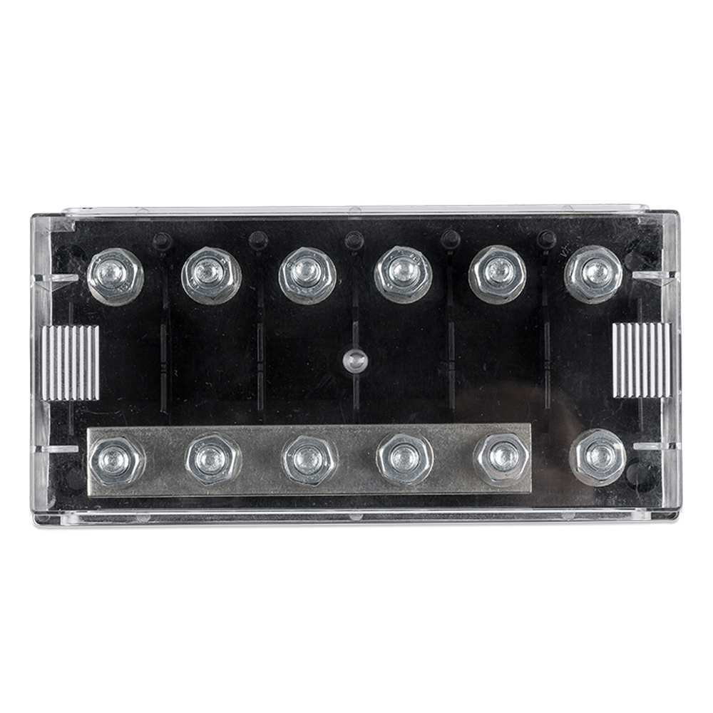 Six-way fuse holder for Mega-fuse with busbar (500A)