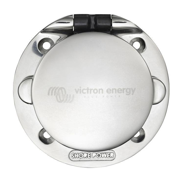 Victron Power Inlet stainless steel with cover 32A/250Vac (2p/3w)