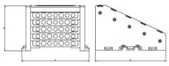 5 Kutuplu Kapaklı Dağıtıcı Ünite 15x10mm² 22 Delikli 250A
