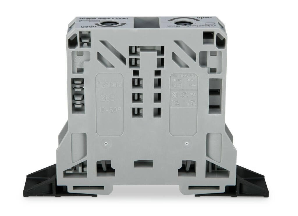 285-141 2 iletkenli geçiş klemensi; 50 mm²