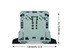 285-141 2 iletkenli geçiş klemensi; 50 mm²