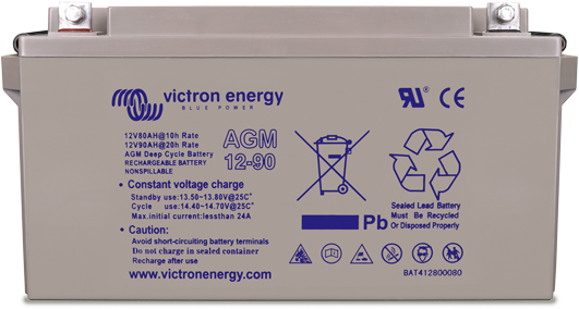 Victron Energy 12V/90Ah AGM Deep Cycle Batt. (M6)