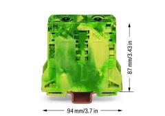 285-157 2 iletkenli geçiş klemensi; 50 mm²