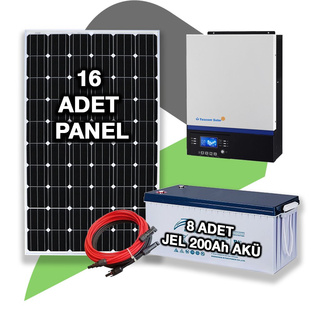 Akülü Solar Paket Sistem 7