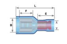 CAT 4.0-6.0MM PVC FULL İZOLELİ FASTON DİŞİ KABLO UCU