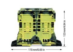 285-1167 2 iletkenli geçiş klemensi; 185 mm²