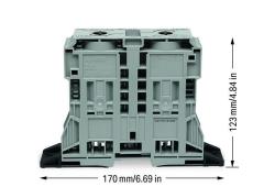 285-1161 2 iletkenli geçiş klemensi; 185 mm²