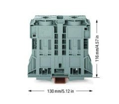 285-1185 2 iletkenli geçiş klemensi; 185 mm²