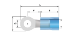 CAT M12 İZOLELİ YUVARLAK KABLO UCU (4-6 mm²)