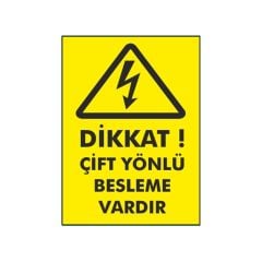 DİKKAT ÇİFT YÖNLÜ BESLEME VARDIR PVC 9X14 CM