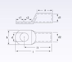 SQ 10-M6 Standart Tip (SKP) Sıkmalı Kablo Pabucu