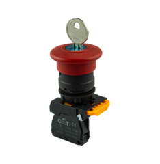 CAT Ø22MM 1NC KALICI ANAHTARLI MANTAR BUTON