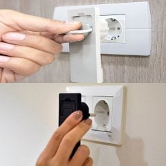 Ultra ince / Slim /Yassı Topraklı Fiş 5mm - Beyaz