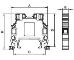 4mm² Vida Bağlantılı Ray Klemens