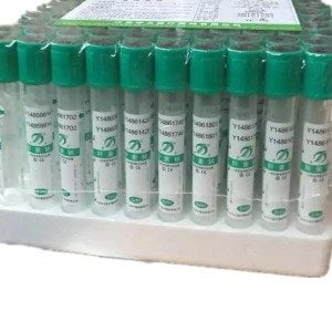 YEŞİL KAPAK LİTYUM HEPARİNLİ KAN ALMA TÜPÜ 10ML 100ADET