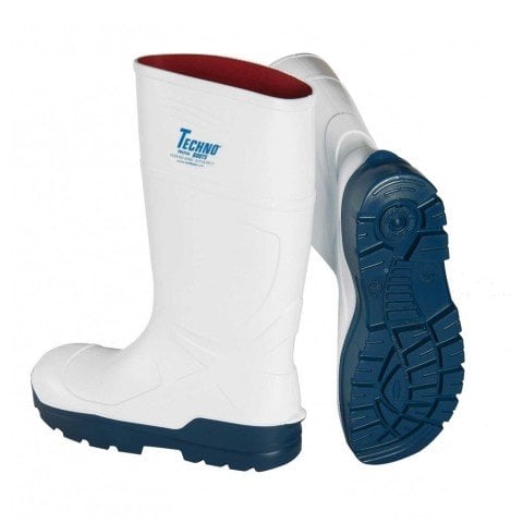 Techno Boots Beyaz O4 Çelik Burunsuz İş Çizmesi