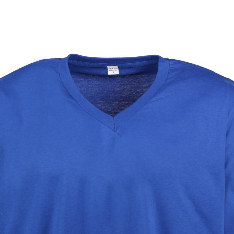 Saks Mavisi V Yaka Uzun Kol T-Shirt