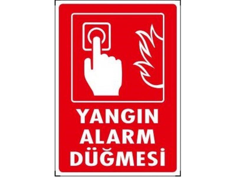 896 Yangın Alarm Düğmesi Dekota Levha 10X15 cm