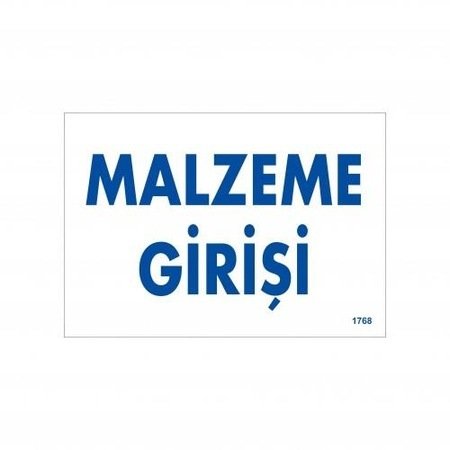 1768 Malzeme Girişi Dekote Levha 12X25 cm