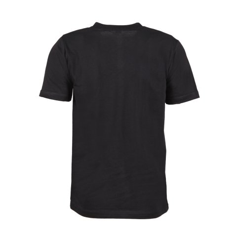 Siyah V Yaka Kısa Kol T-Shirt