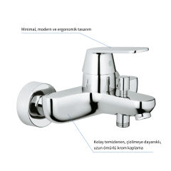 Eurocosmo Tek Kumandalı Banyo Bataryası 32831000