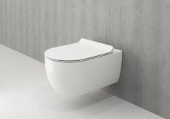 V-Tondo Rimless Gizli Taharet Girişli Asma Klozet 1416-001-0128+Pure Slim Klozet Kapağı