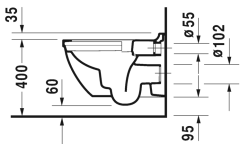 Starck 3 Duravit Rimless® Asma klozet +Klozet Kapağı 45273900A1