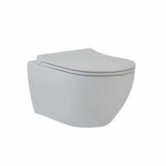 Knidos Asma Klozet-BEYAZ (Tah.Delikli)+Soft Close Kapak - (88303601100004310)