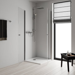 GROHE Tempesta Cosmopolitan System 250 Cube Kare Duvar Bağlantılı, Divertörlü Duş Sistemi - 26694001